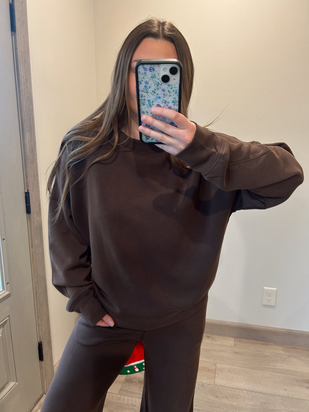 Mocha Scuba Pullover