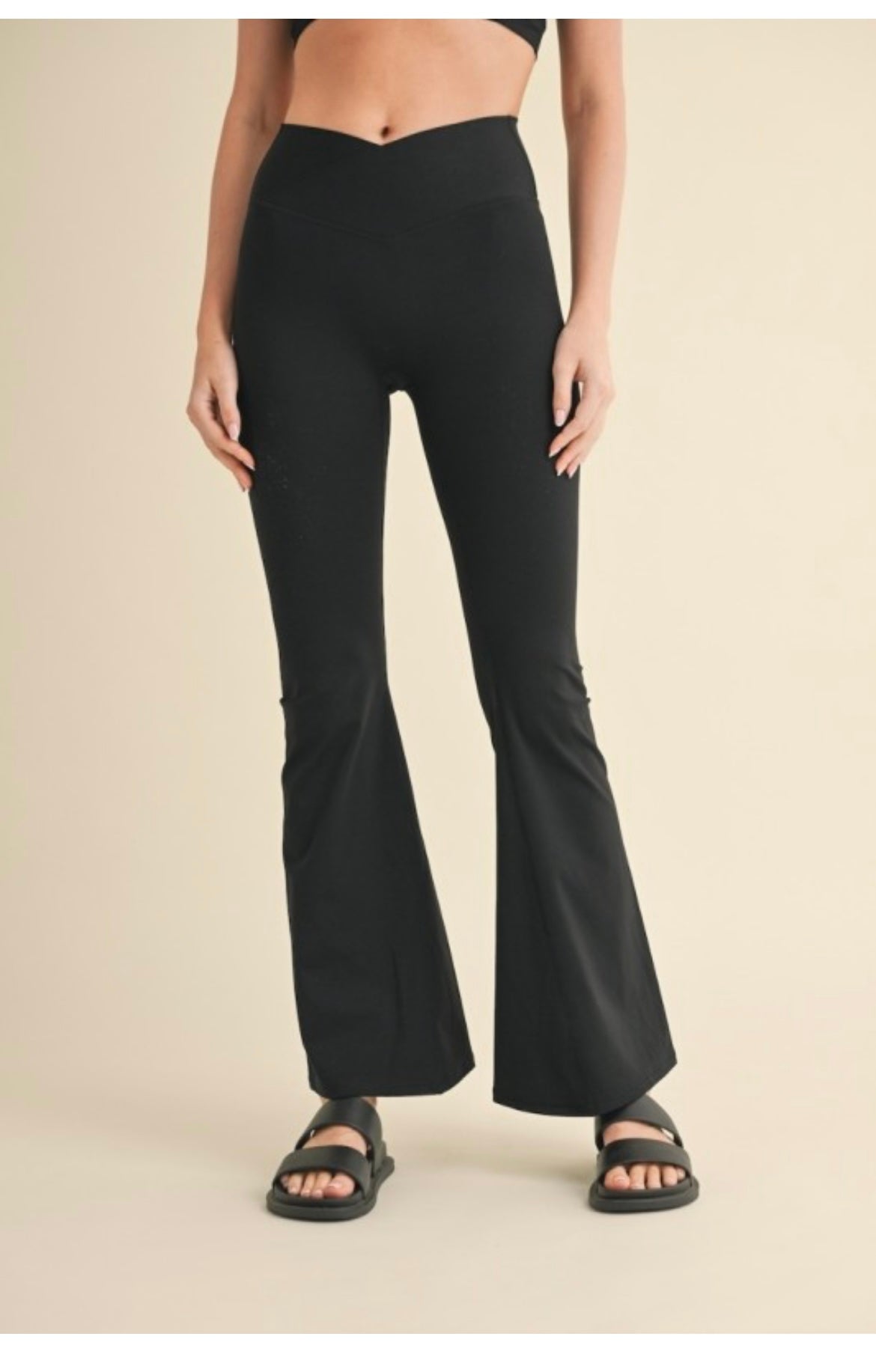 Crossover Butter Flare Leggings