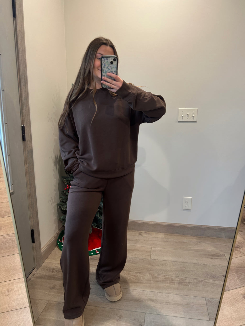 Mocha Scuba Pullover