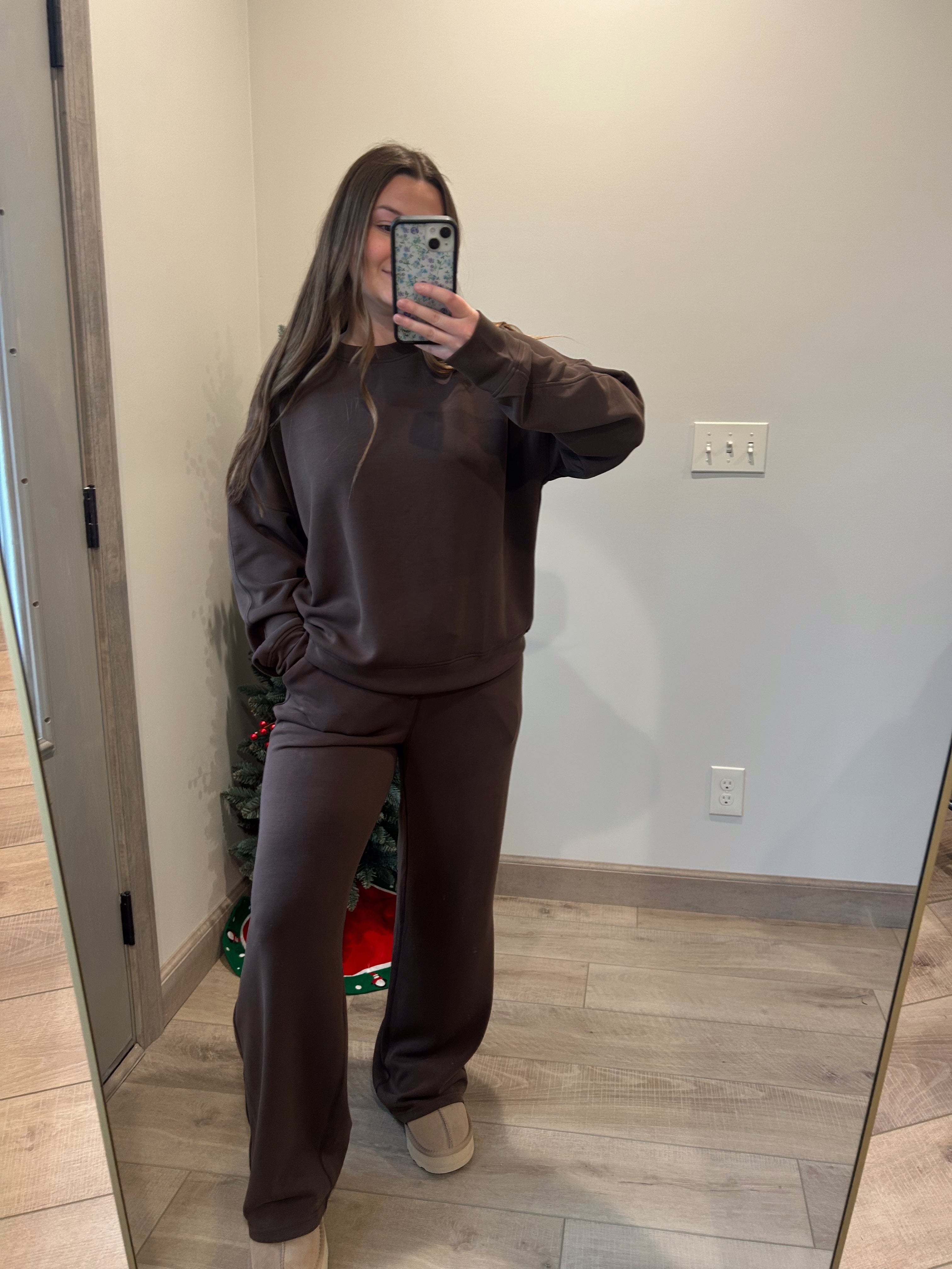 Mocha Scuba Pullover