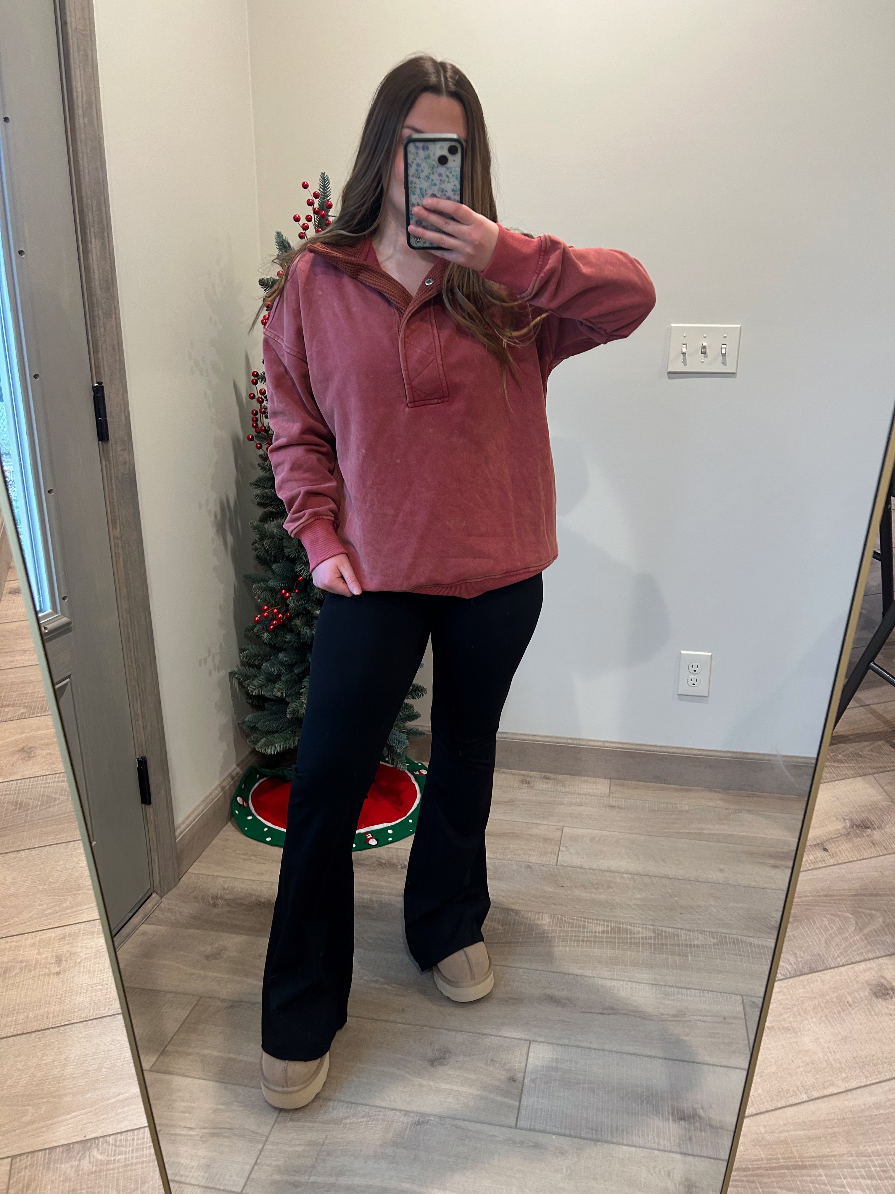 Crossover Butter Flare Leggings